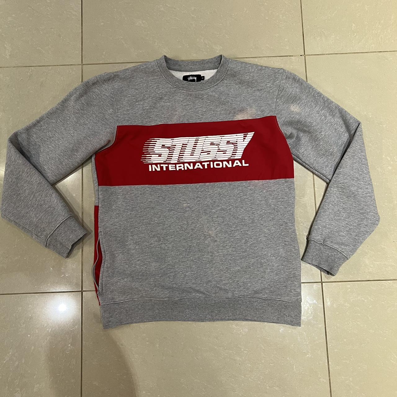 Stussy on sale red sweatshirt