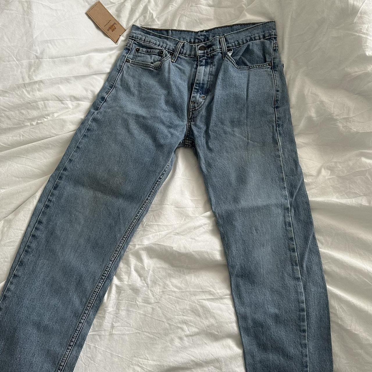 Light wash blue denim vintage Levi Jeans. Waist 32... - Depop
