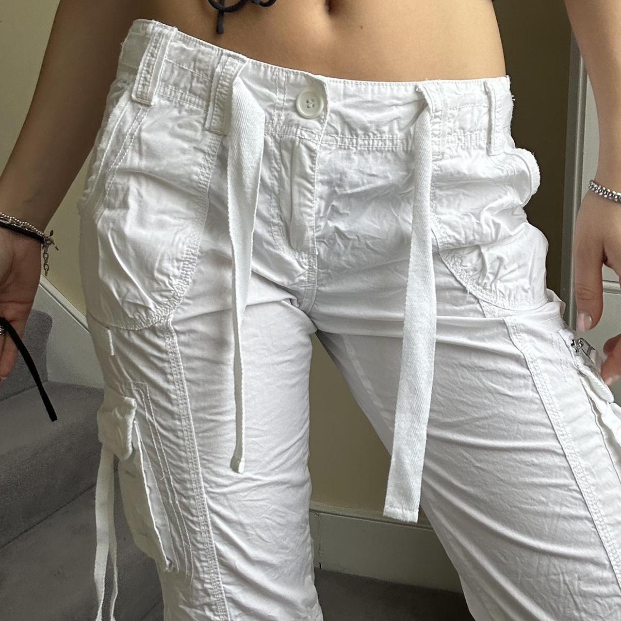 New Look Women's White Trousers | Depop