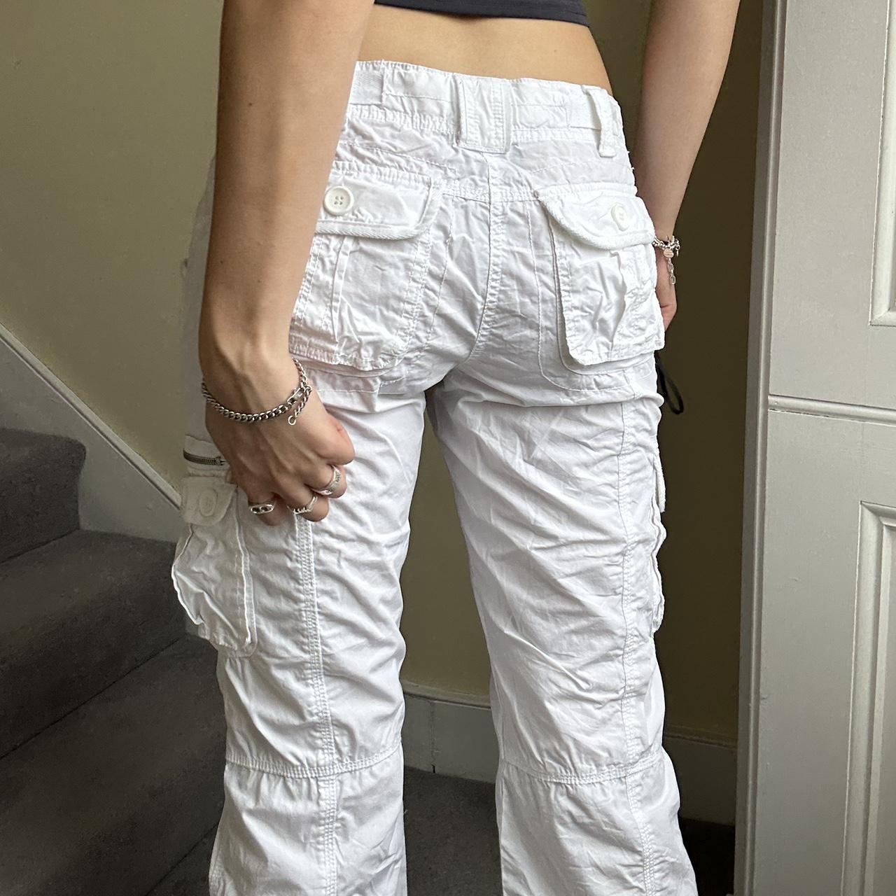 New Look Women's White Trousers | Depop