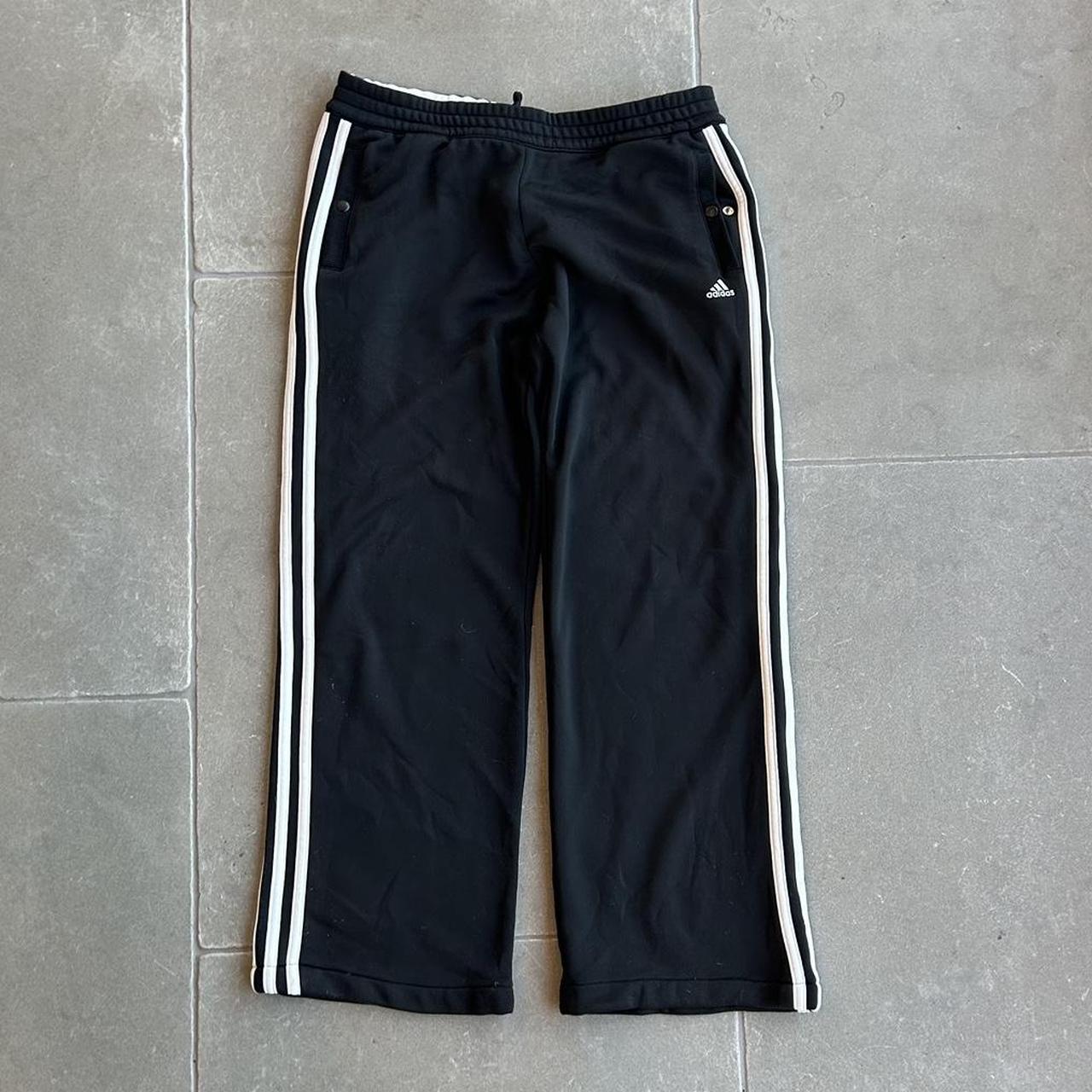 Black Adidas joggers Black adidas track pants /... - Depop