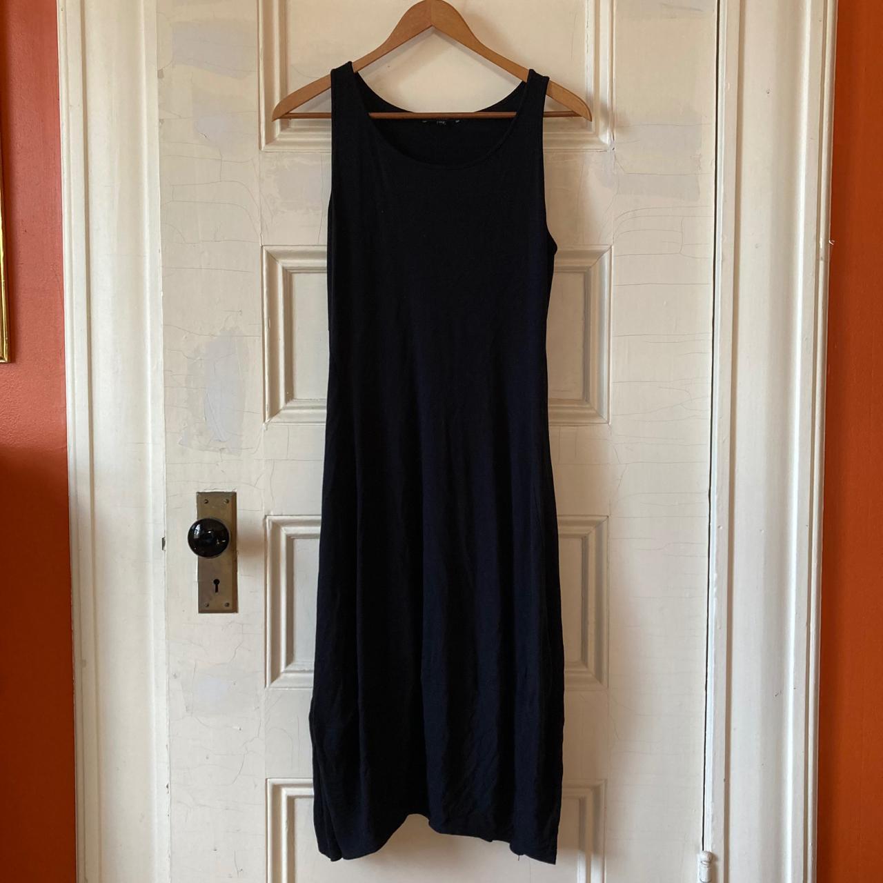 Eileen fisher black tank hot sale dress