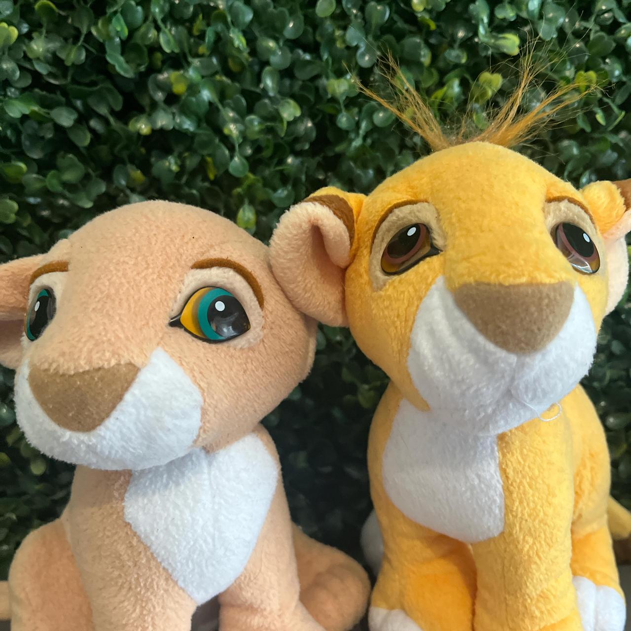 Vintage Lion King Simba and Nala kissing plush Depop