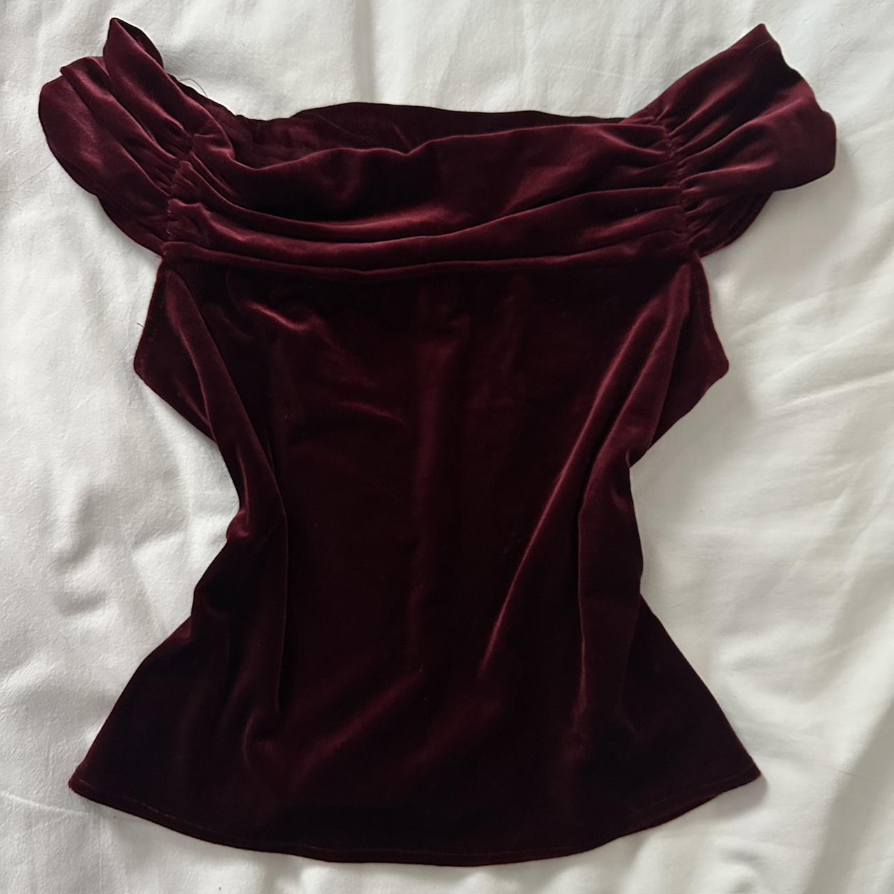 Red velvet off the shoulder top🖤💋 In perfect... - Depop