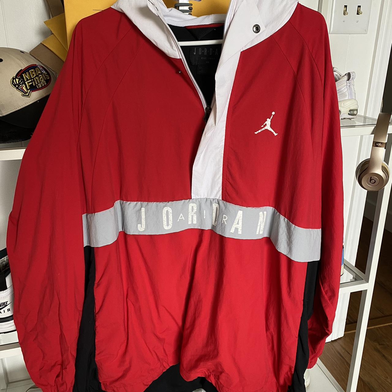 Air Jordan Windbreaker -cute oversized fit with... - Depop