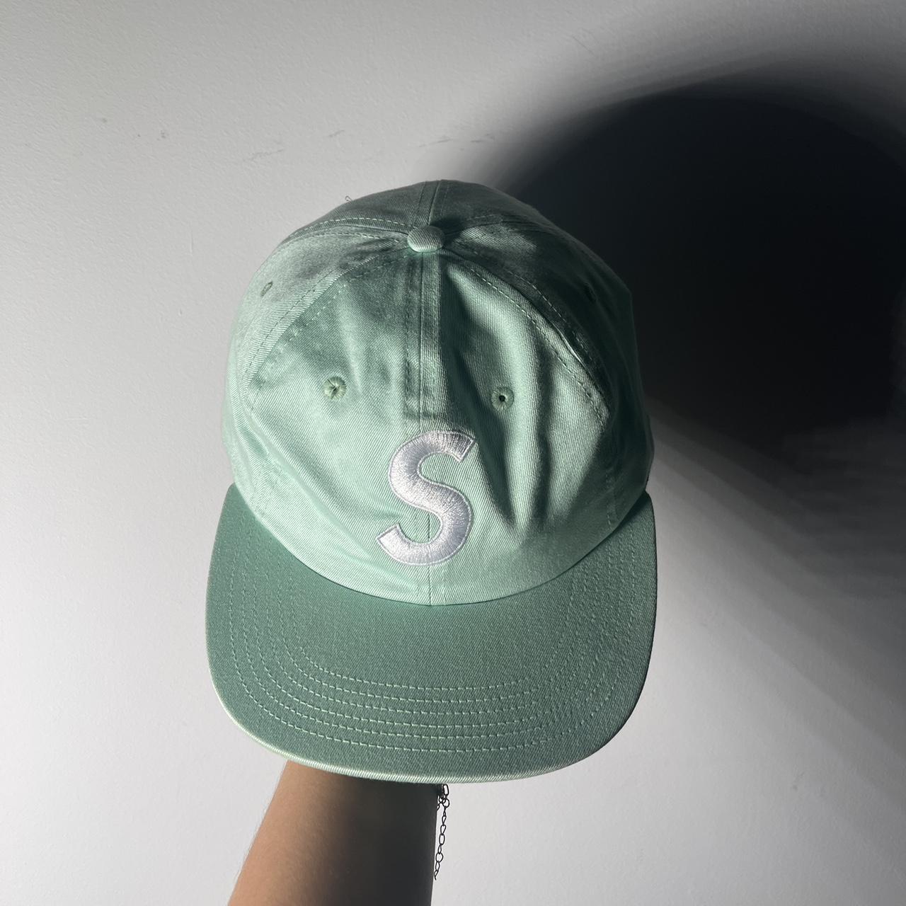 Supreme S logo 5 panel strap back Mint - SS15... - Depop