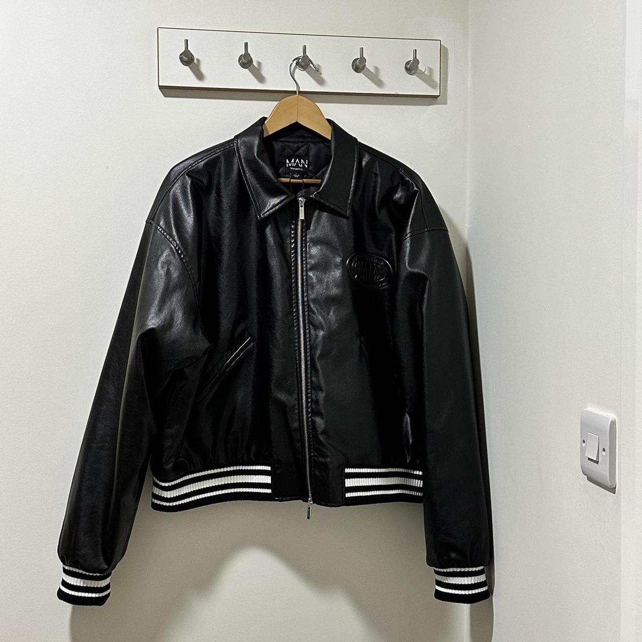 boohooman varsity jacket size large in great... Depop