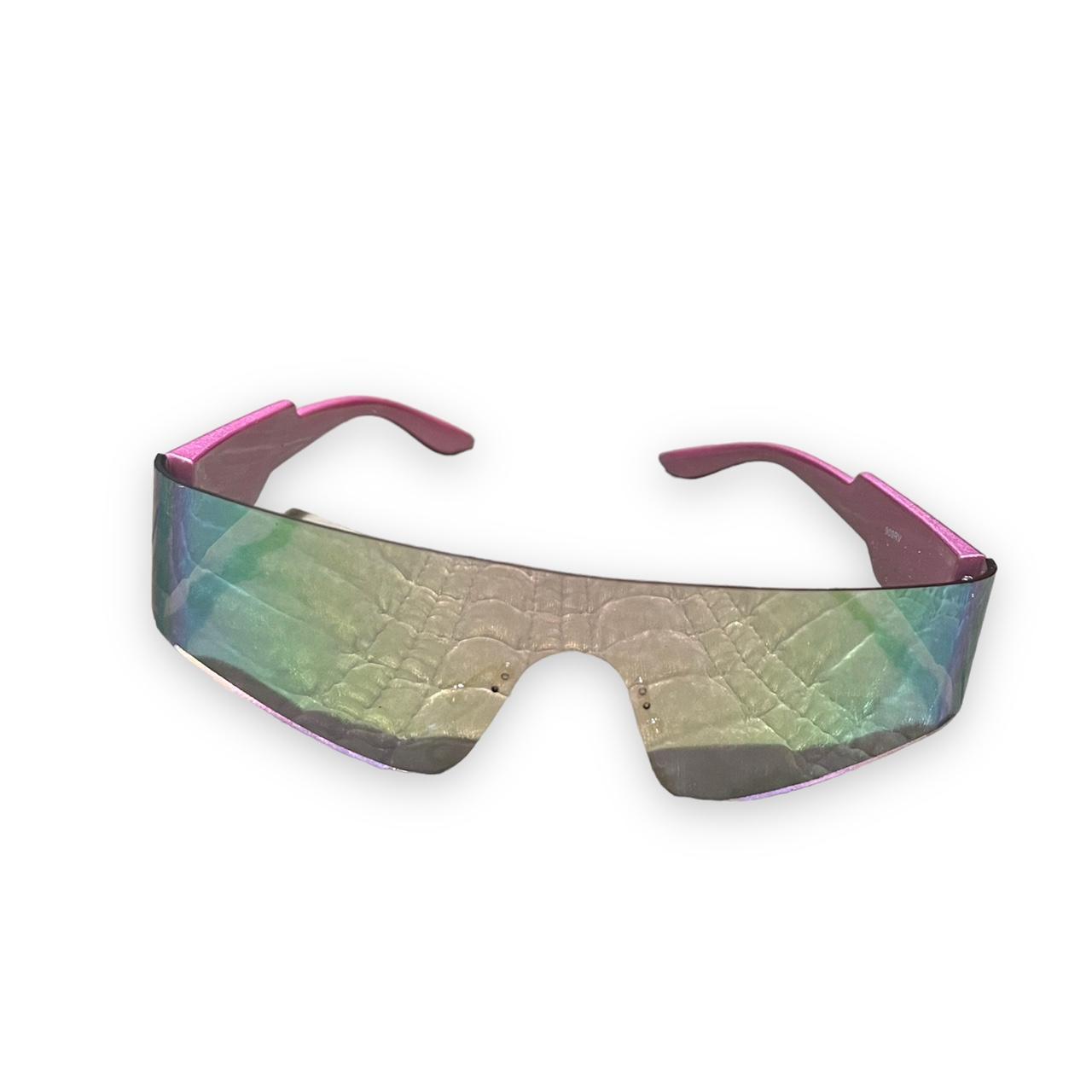Rave Girl Sunglasses 💜 super cool reflective... Depop