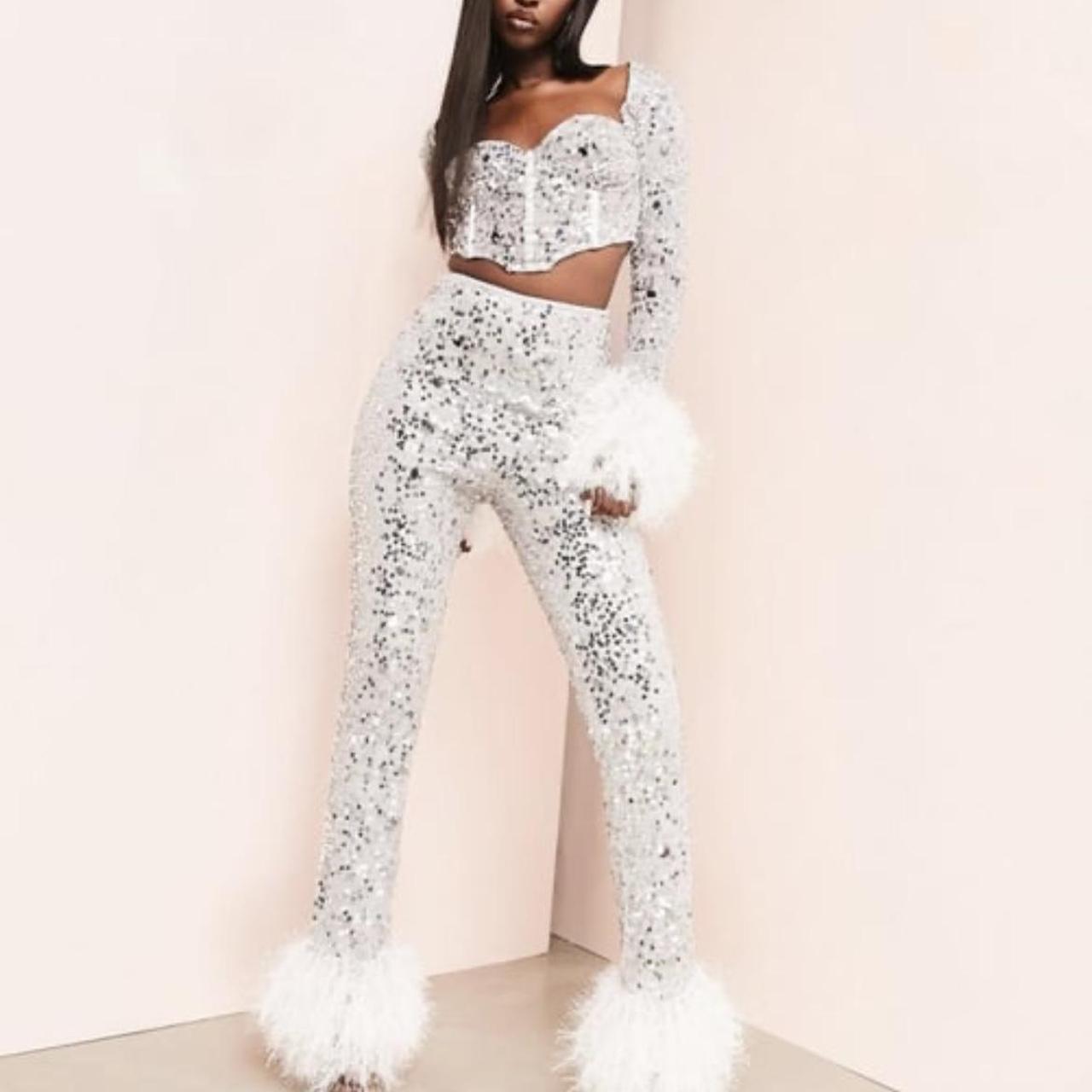 Tall Sequin Wide Leg Pants | Wide leg pants, Trousers women outfit, Wide  pants