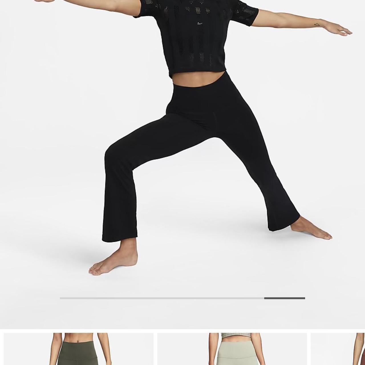 brand new nike yoga luxe infinalon crop top size xs. - Depop