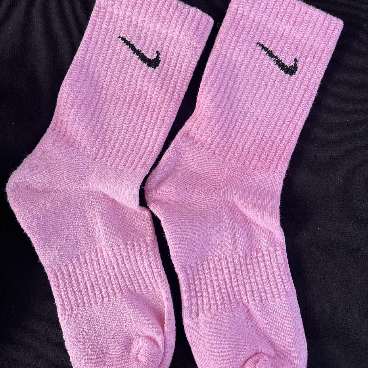 Nike Women's Pink Socks Depop