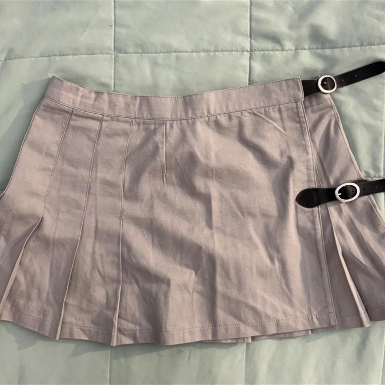 Brandy Melville Sof Dana Skirt with Belt Purple and... Depop
