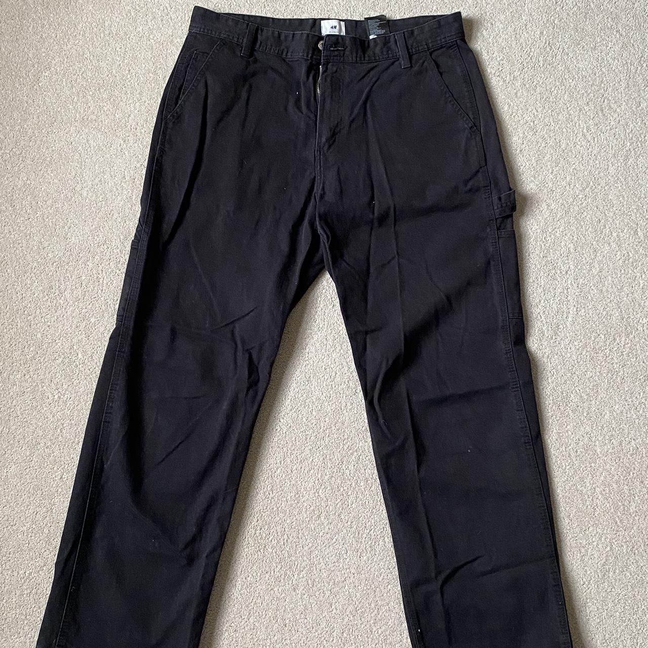 H&M Men's Black Trousers | Depop