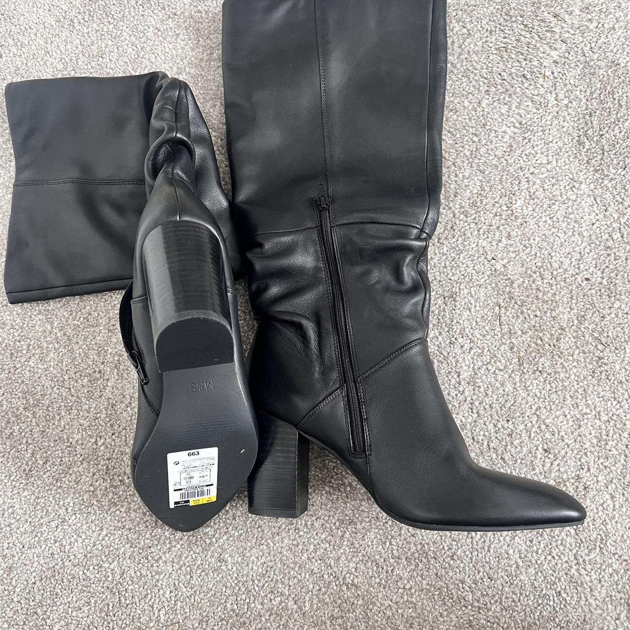 Knee high leather boots from m s. Size 6. Brand new. Depop