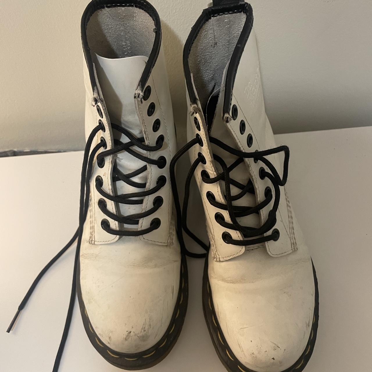 full white doc martens