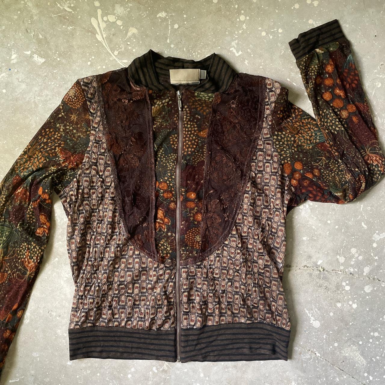 FUNKY MESH ZIP UP LAYERING JACKET By CanvasBacks Tag... - Depop