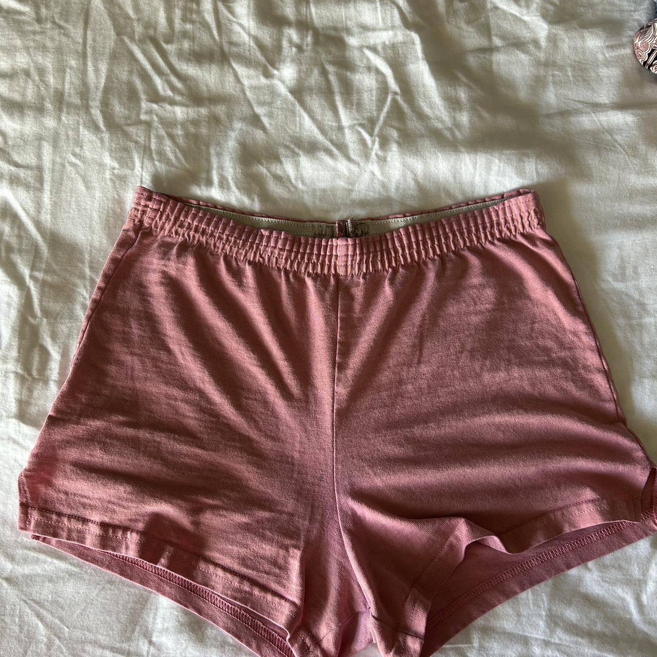 Pink soffe shorts hotsell