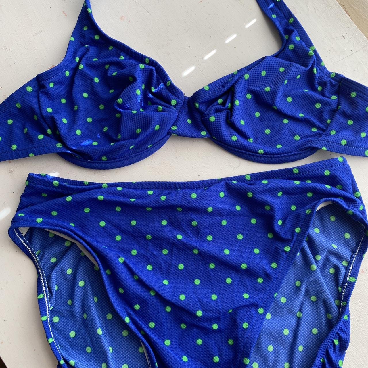 Jantzen Women's Blue and Green Bikinisandtankinisets Depop
