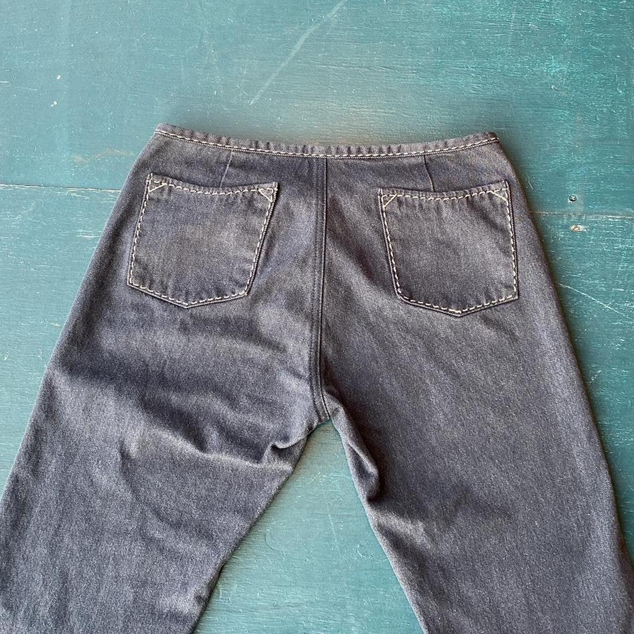 Gap low rise flare jeans with contrast stitching.... - Depop