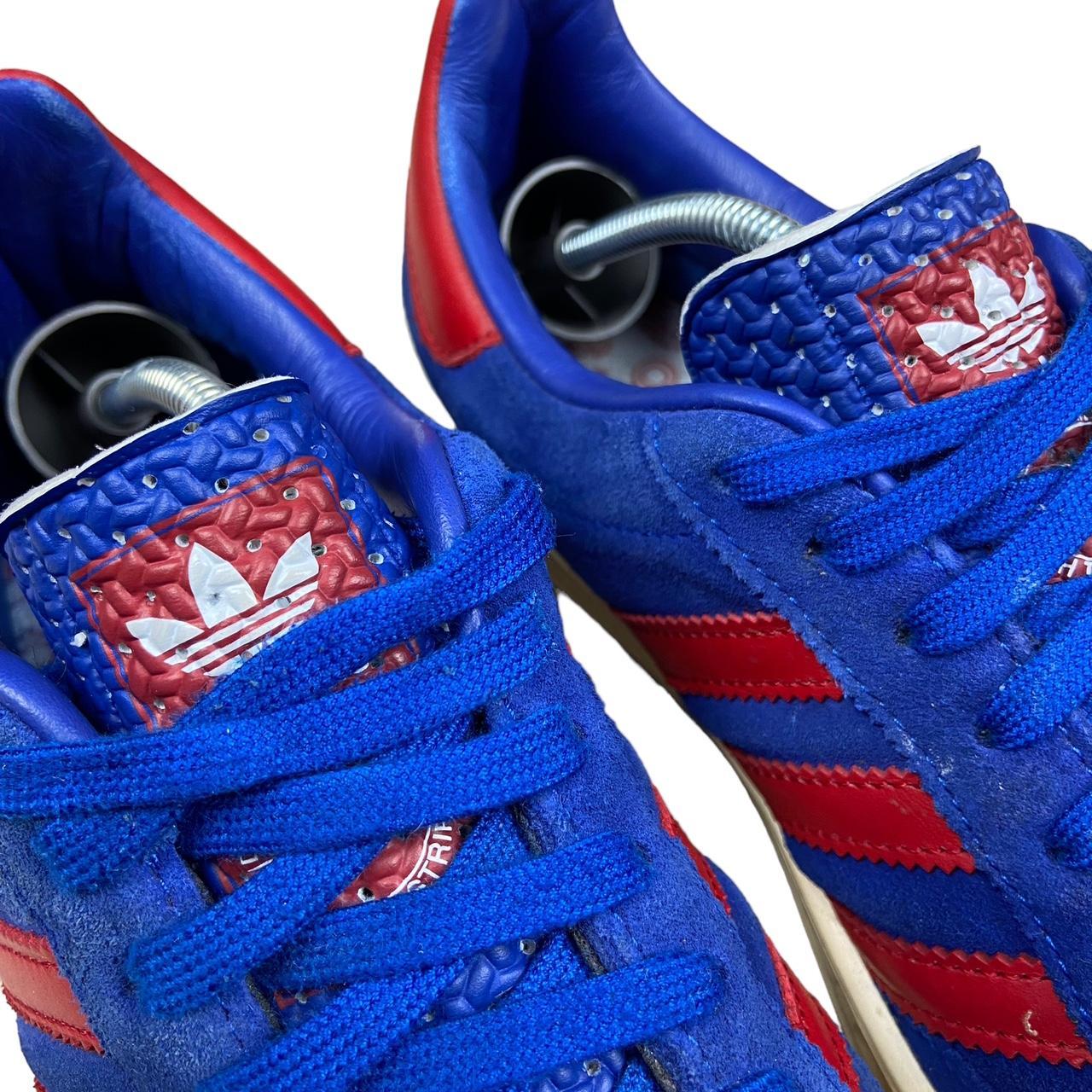 Adidas blue and red trainers best sale