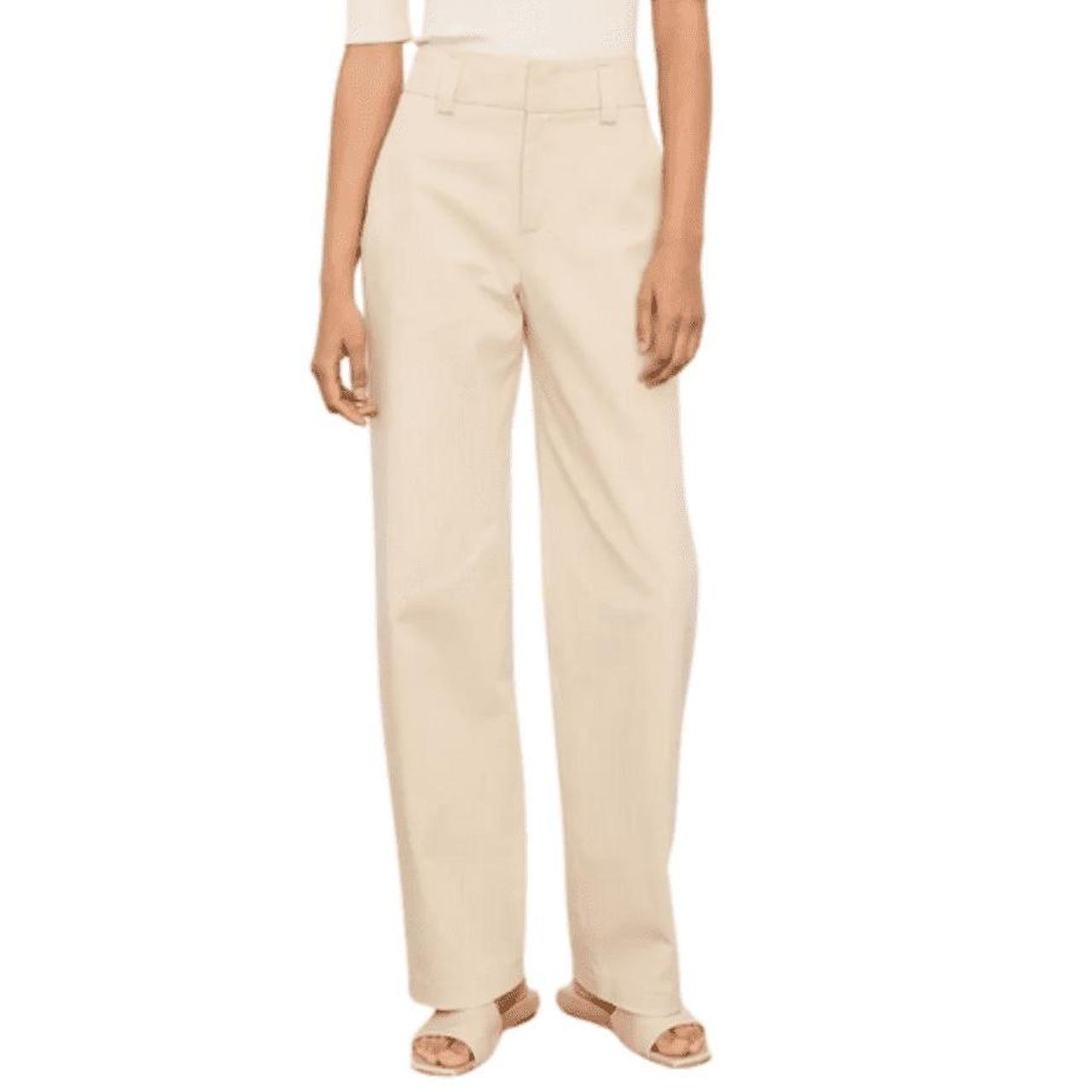 Vince Women's Cream and Tan Trousers