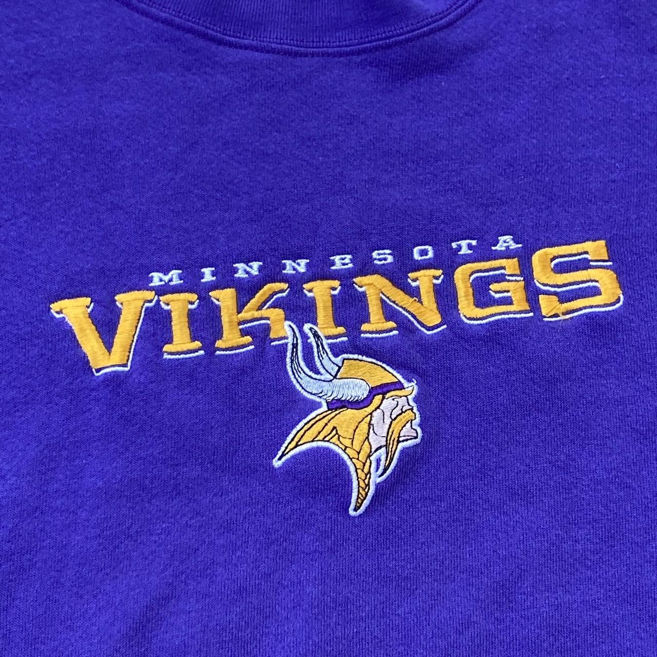 Vintage 1992 RARE Minnesota Vikings Artex Hoodie ☁️ - Depop