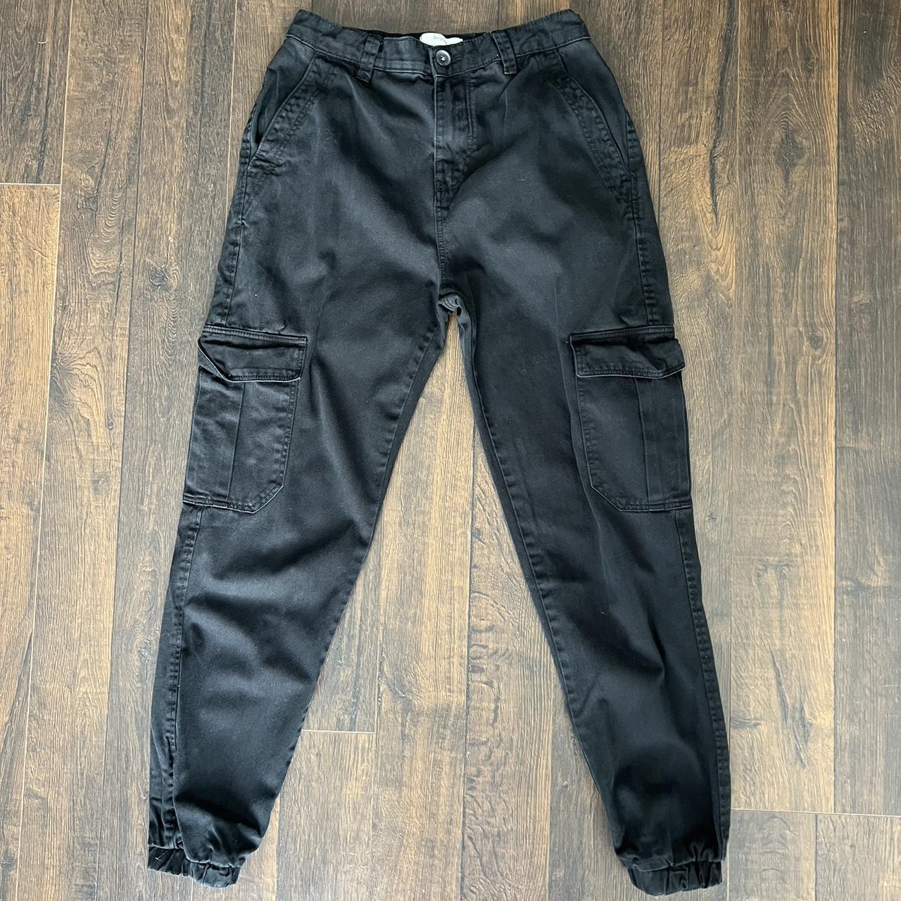 Bershka Men's Black Trousers | Depop