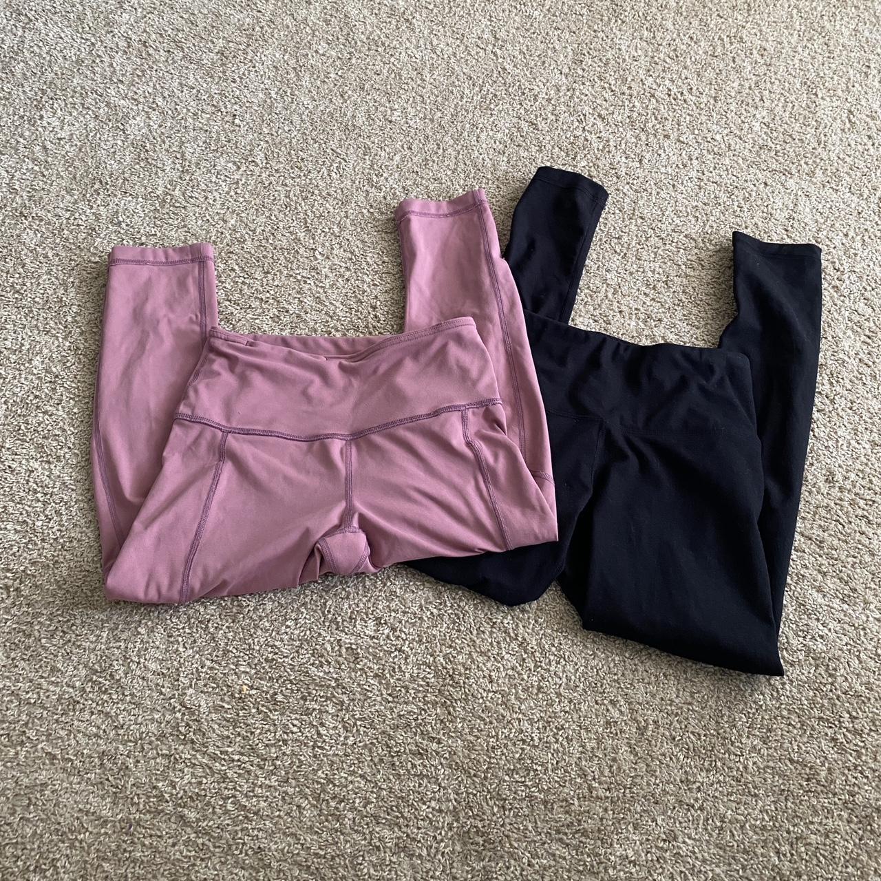 EUC Yogalicious Lux Rose Pink Yoga High Waist Ankle - Depop