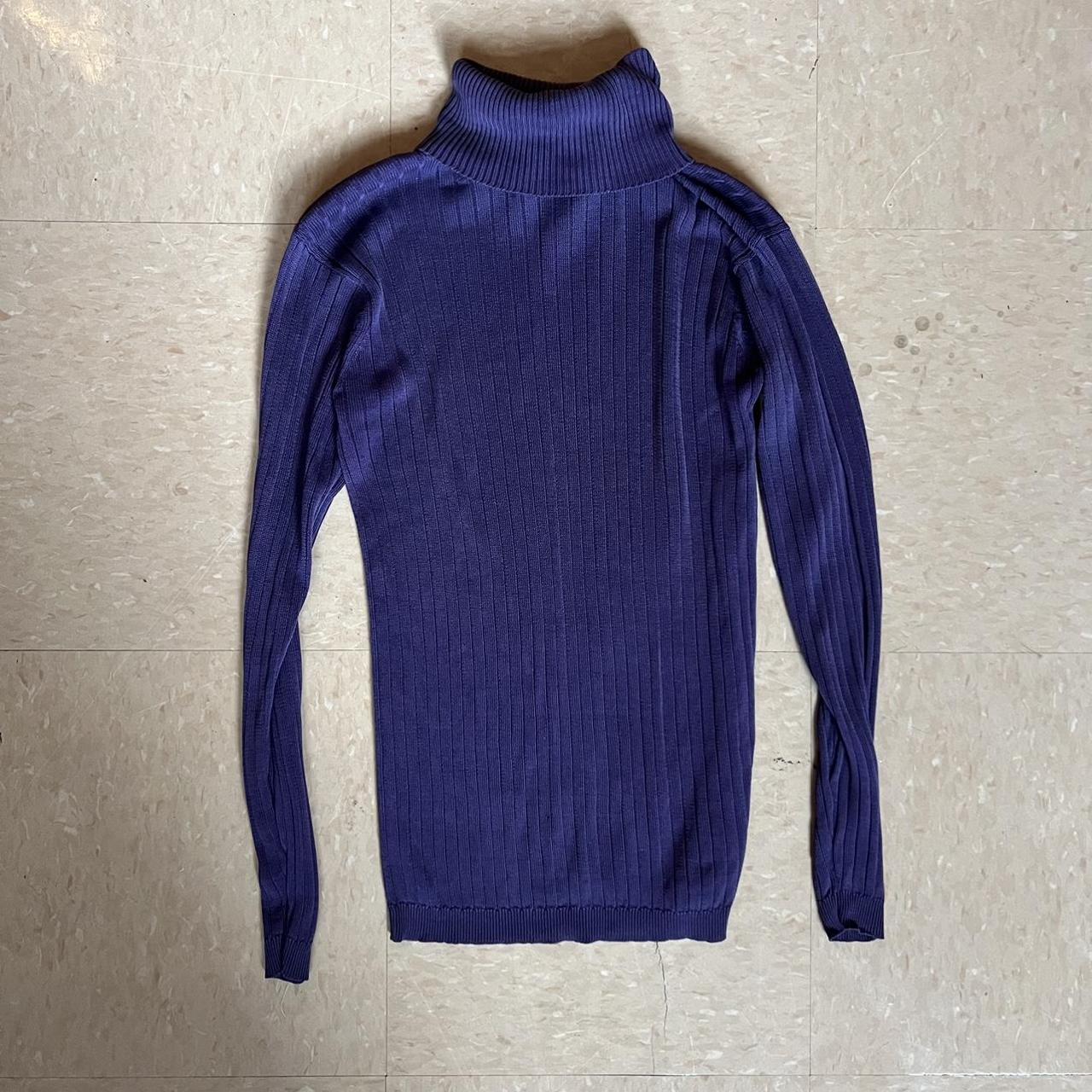 Vintage Purple Long Sleeve Turtleneck Turtleneck Depop