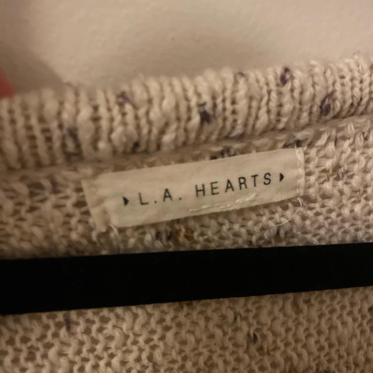 pacsun LA hearts cream sweater