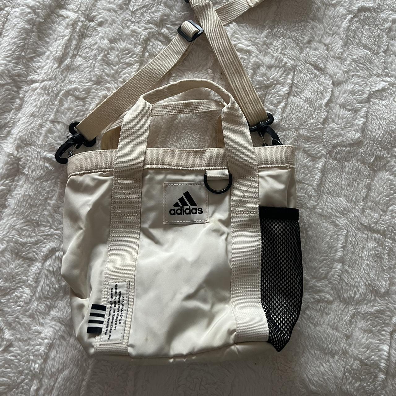 Adidas Women's Cream and Black Bag