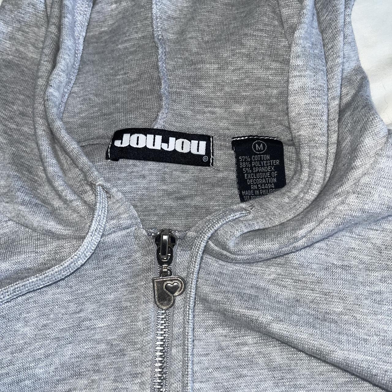 cropped grey zip up jacket size medium Depop