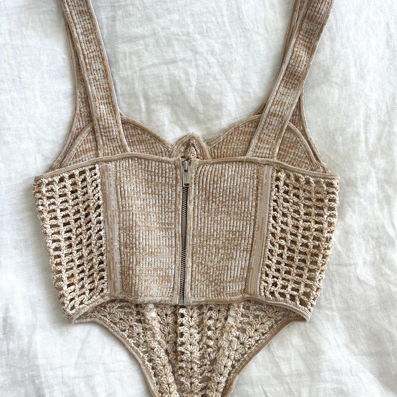 Dion Lee Crochet Corset Top. US size 2/XS. Worn a... Depop