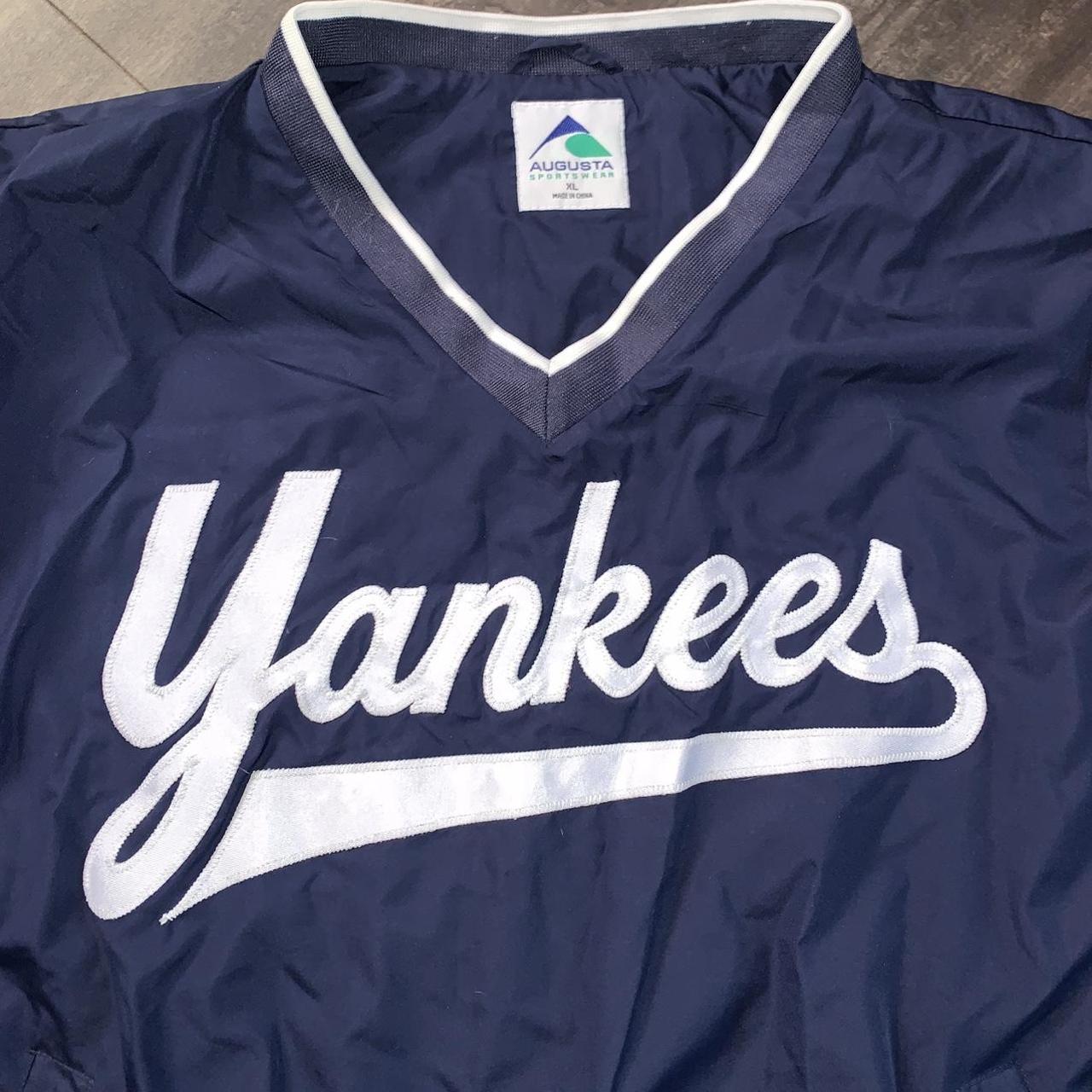 Vintage NY Yankees pullover jacket. Augusta - Depop