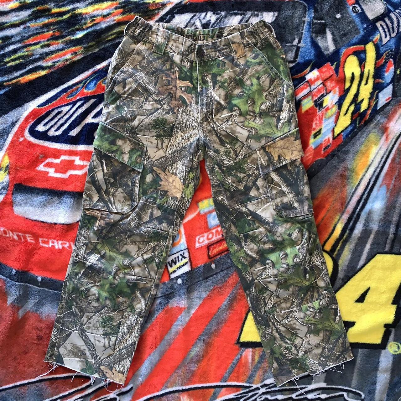 Y2K RedHead SilenT-Hide double knee cargo camo pants | Depop