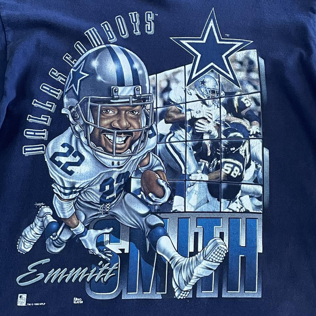 Logo Athletic, Shirts, Vintage Logo Athletics Dallas Cowboys 22 Emmitt  Smith Jersey Mens Sz Large