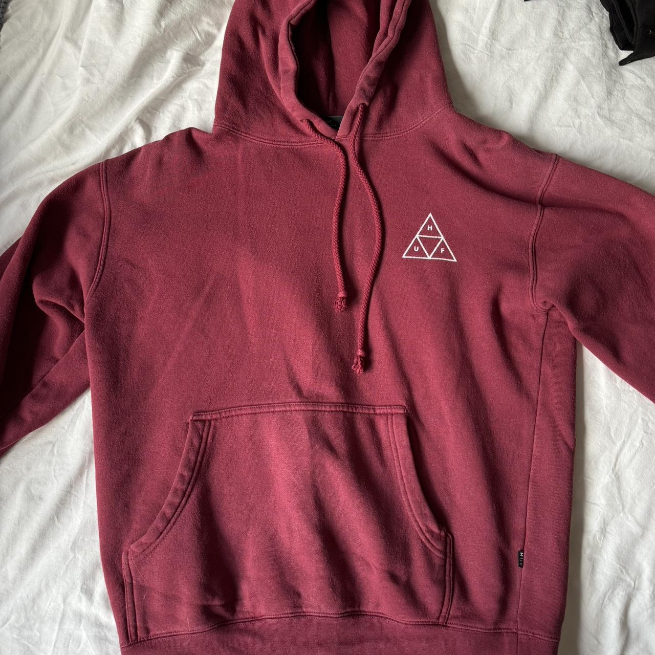 Huf burgundy outlet hoodie