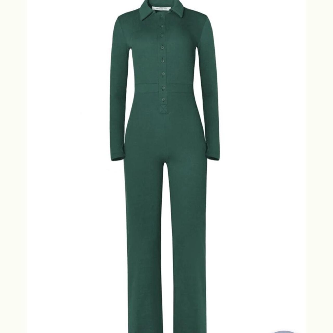 Peachy den dune jumpsuit in green size small... Depop