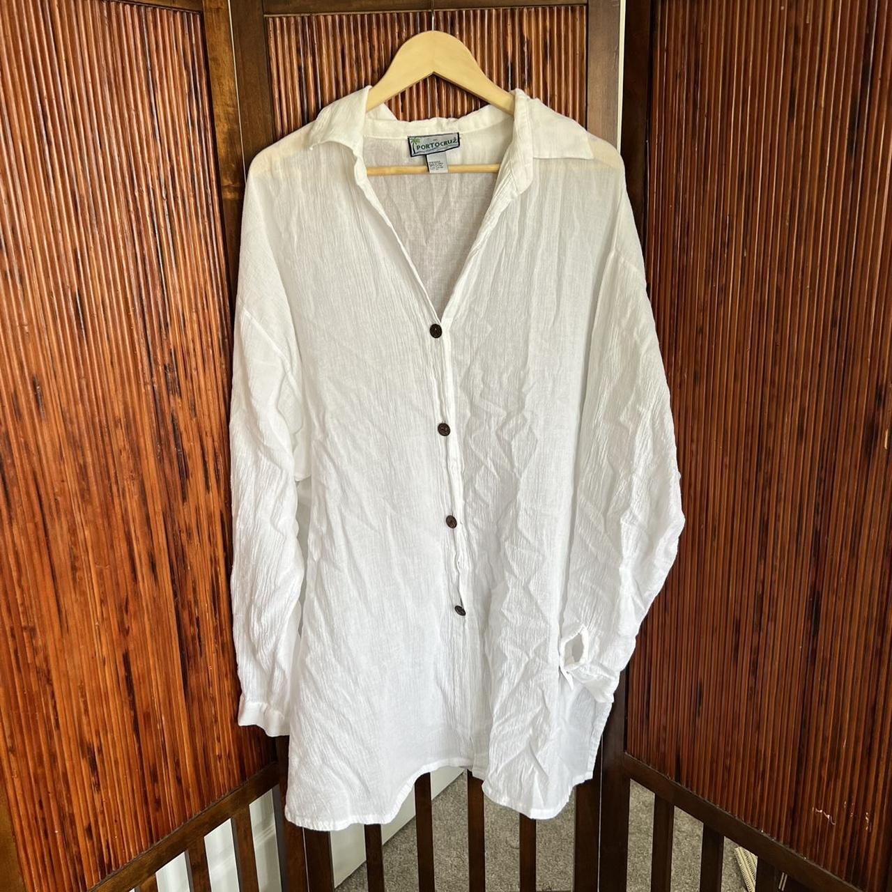 Billabong Women's White Shirt | Depop