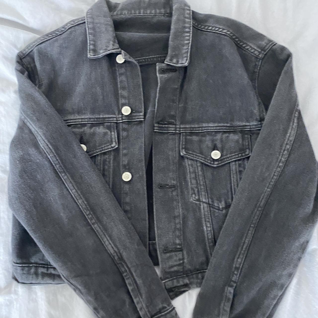 Brandy Melville Black Denim Jacket - slightly... - Depop