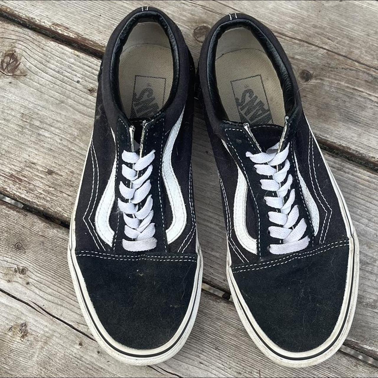 Womens black 2024 vans trainers