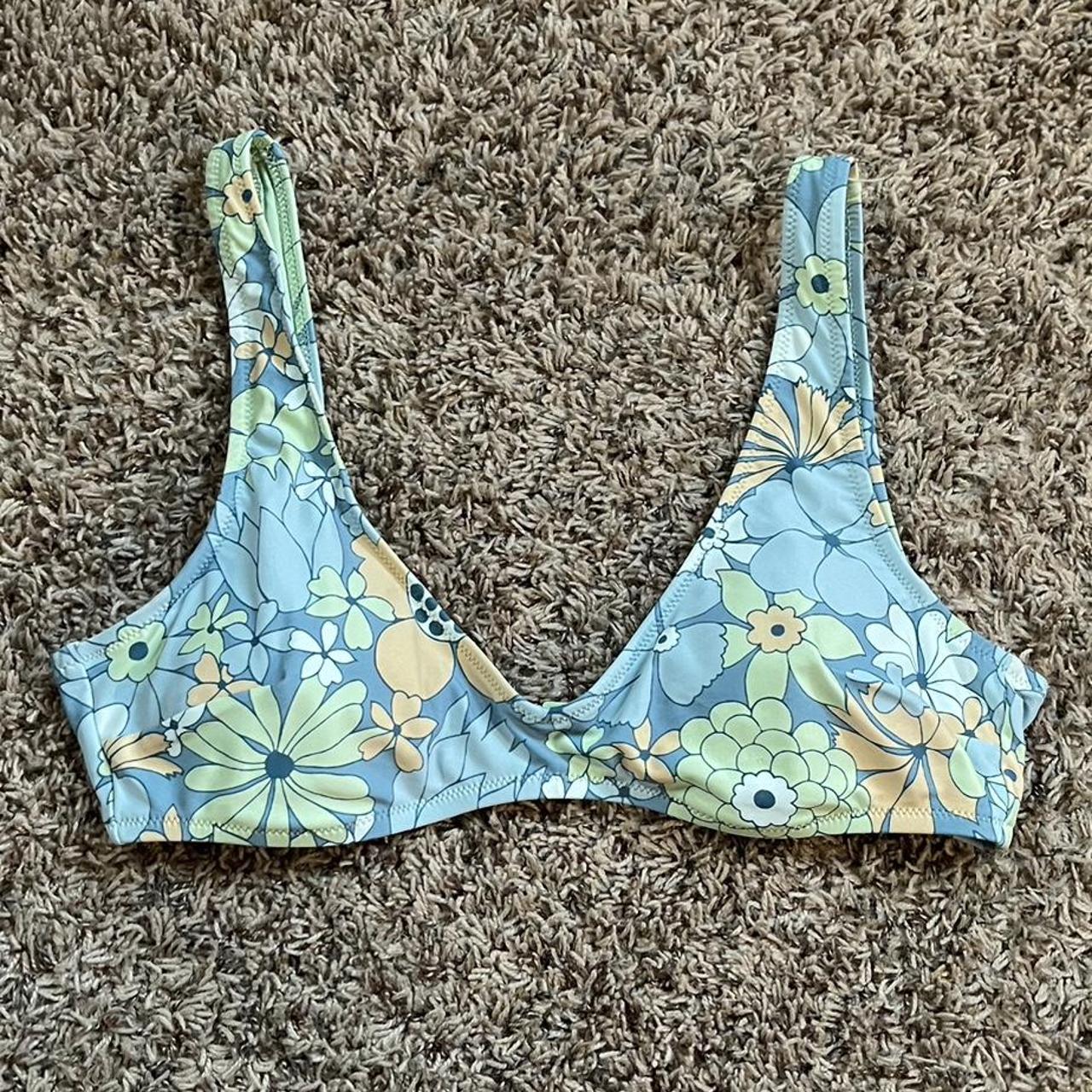 aerie scoopneck bikini swimsuit top size large... - Depop