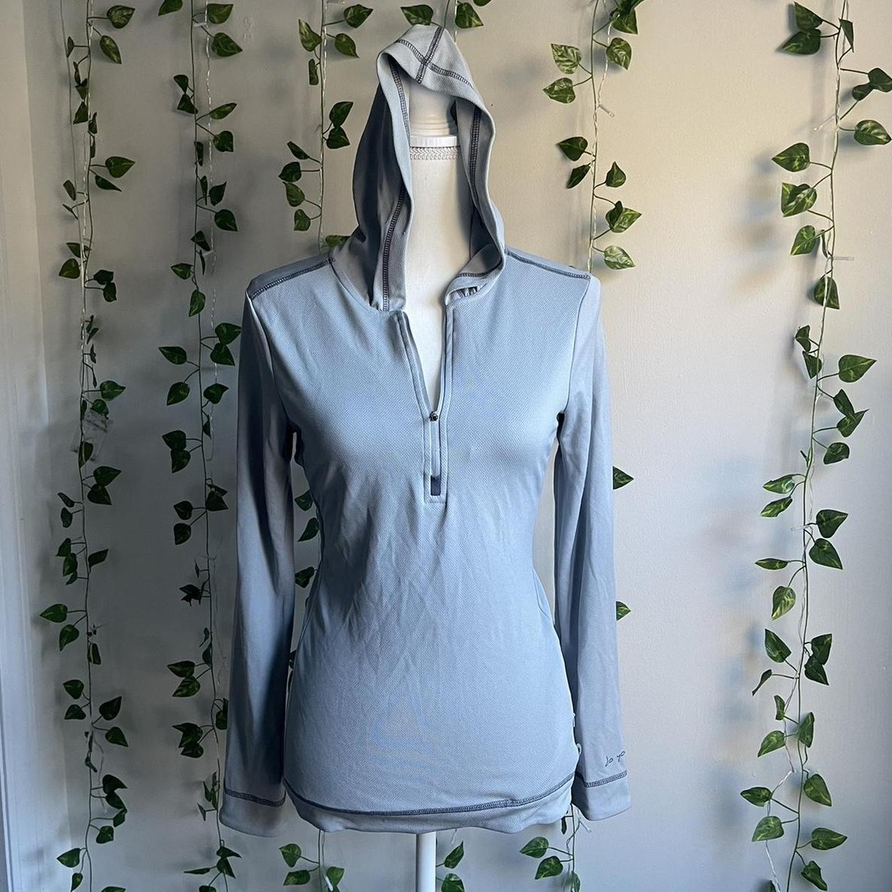 alo cool fit long sleeve quarter zip workout top Depop