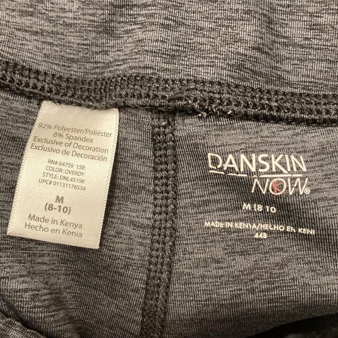 danskin now fitted leggings dark gray heathered - Depop