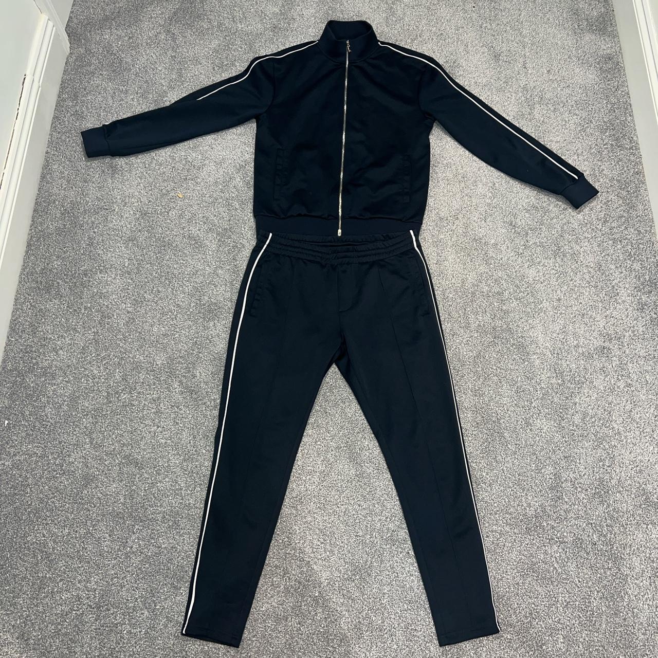Mens ARNE navy shell tracksuit. Top Size L and... - Depop