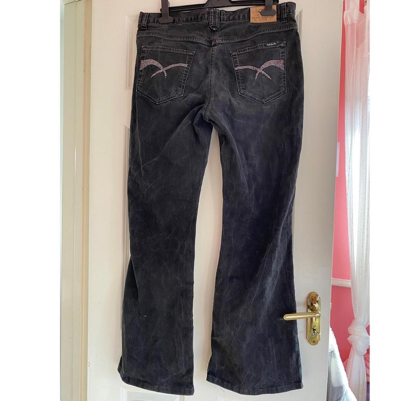 Women's Black and Grey Jeans Depop