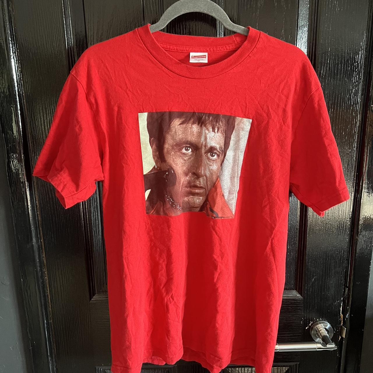 FW17 Supreme Scarface Shower T Shirt in Red Size Depop