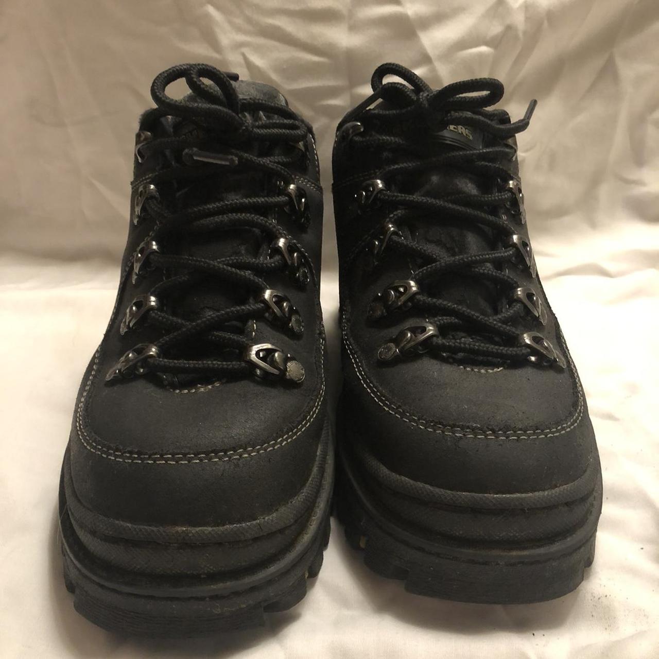 skechers jammers vintage 2000s black chunky... - Depop