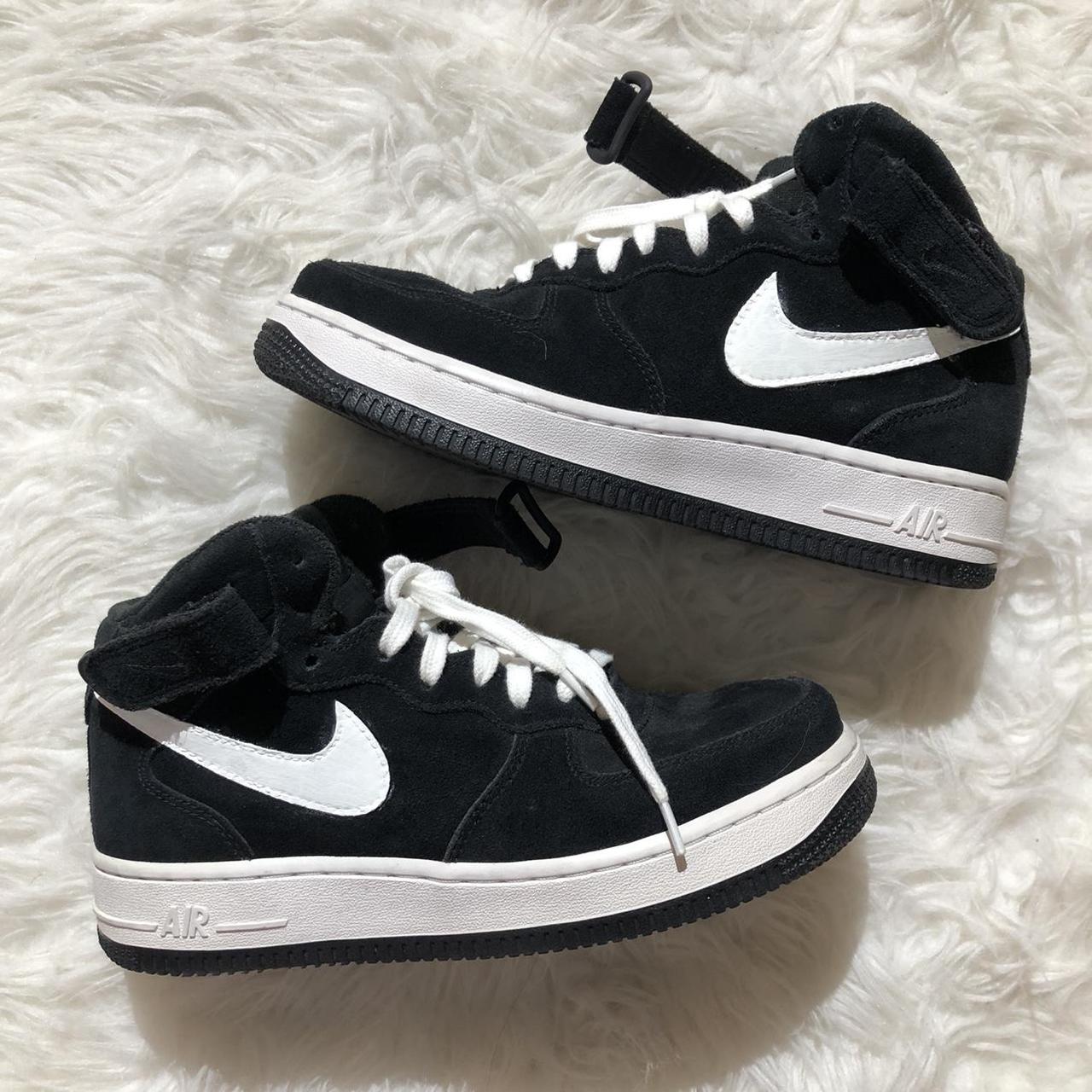 Nike air force black best sale suede womens