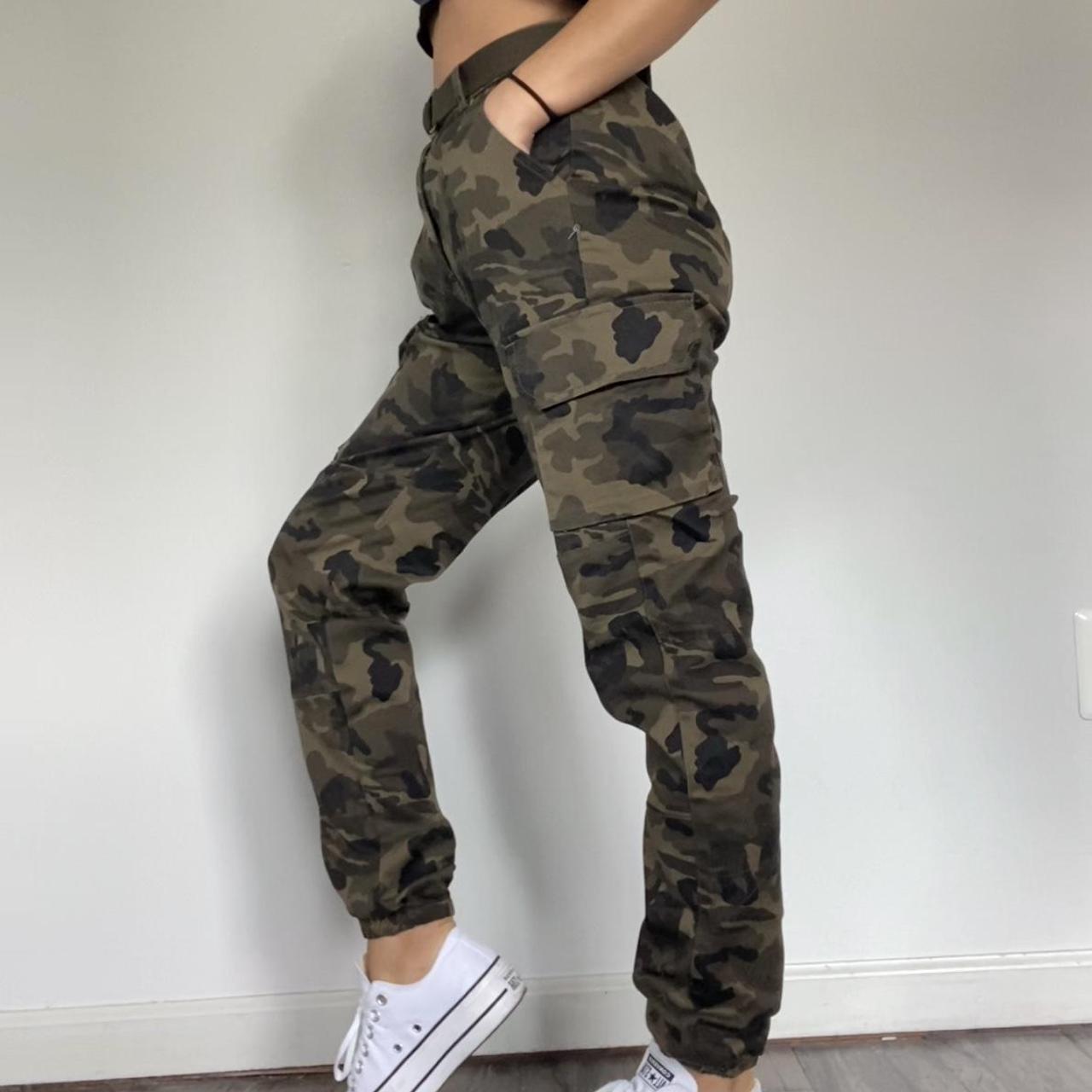 Womens Camo Pants Cargo Trousers Camouflage Lounge Pants Multi Outdoor  Casual Jogger Sweatpants with Pocket X-Large 0bblack